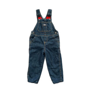 OshKosh denim overalls fleece lined toddler